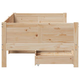 Daybed with Drawers without Mattress 80x200 cm Solid Wood 3302094