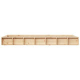 Bed Frame without Mattress 75x190 cm Small Single Small Single Solid Wood 820696