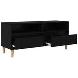 TV Cabinet Black Oak 100 x 34.5 x 44.5 cm Engineered Wood 881461