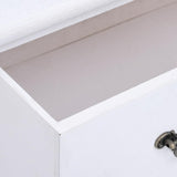 Drawer Cabinet White Paulownia wood Medium Drawer Cabinet 284180