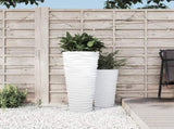 Planter with Removable Inner White 18/45 L PP Grooved Look 364692