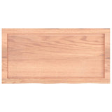 Table Top Light Brown 80x40x cm Treated Solid Wood Oak 3156354