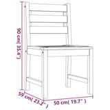 7 Piece Garden Dining Set Solid Wood Teak 3157182