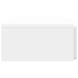 Wall-Mounted Side Table High Gloss White 59 x 34.5 x 17 cm 898319