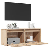 Wall Cabinets 2 pcs 45x30x35 cm Solid Pinewood 813436