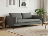 2-Seater Sofa Dark Grey 188 x 81 x 89 cm Fabric 42048600