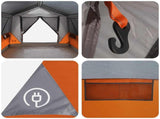 Tunnel Tent Grey and Orange 8-Person Polyester and Steel 42028659