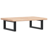 Basin Shelf Wall Mounted Steel and Solid Wood Oak 3302333