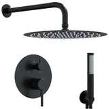 Concealed Shower System Black Stainless Steel 201 42028992