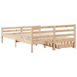 Bed Frame without Mattress 160x200 cm Solid Wood Pine 3301614