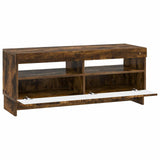 LED TV Cabinet Smoked Oak Engineered Wood 896110