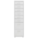 ZNTS Mobile File Cabinet Grey 28x41x109 cm Metal 335921