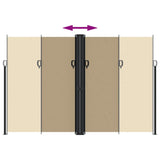 Retractable Side Awning Beige 220x1200 cm 4004870