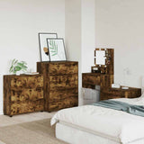 Storage Cabinet Smoked Oak 80 x 31 x 81 cm Engineered Wood 888852