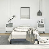Bed Frame without Mattress Dark Grey 100x203 cm Twin XL Velvet 347004