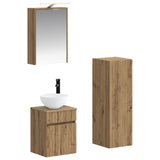 Bathroom Furniture Set 4 pcs Artisan Oak 3407470