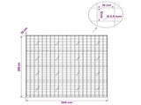 Gabion with 3.5 mm Wire and 10x10 cm Mesh 200x20x200 cm 3463150