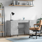 Desk Concrete Grey 140x50x75 cm Engineered Wood 829560