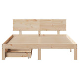 Bed Frame with Drawers without Mattress 140x190 cm 3301976