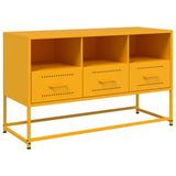 TV Cabinet Mustard Yellow 100.5x39x60.5 cm Steel 846545