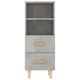 Sideboard Concrete Grey 34.5x34x90 cm Engineered Wood 812361