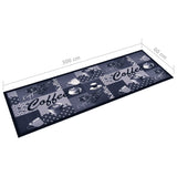 Kitchen Carpet Washable Coffee Blue 60x300 cm 315969