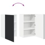 Wall Cabinet PORTO Black 50 x 31 x 80 cm Engineered Wood 885386