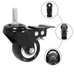 ZNTS 16 pcs Swivel Casters with Brakes 50 mm 277933