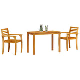 Garden Dining Set 3 pcs Brown Solid Acacia Wood 3375662