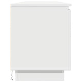 TV Cabinet with LED White 180 x 38 x 49 cm Engineered Wood 3376144