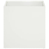 Garden Planter 2 pcs White 35 x 35 x 35 cm Cold-rolled Steel 8004955
