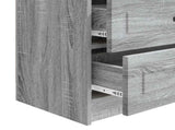 Bedside Cabinet Grey Sonoma 62 x 34.5 x 44.5 cm Engineered Wood 895701