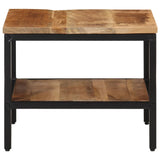 Coffee Table 45x45x35 cm Solid Rough Wood Mango 374067