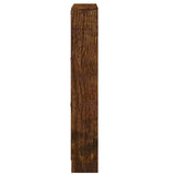 Shoe Cabinet Smoked Oak 59x17x108 cm Engineered Wood 342531