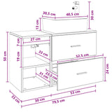 Bathroom Furniture Set 2 pcs Old Wood Engineered Wood 3403902
