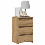 Bedside Cabinet Artisan Oak 40x35x62.5 cm Engineered Wood 856524