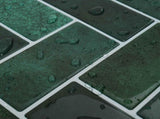 Herringbone Tile 50 pcs Dark Green 30 x 30 cm 42021286