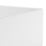 Bathroom Sink with Overflow Ceramic Matt White 146987