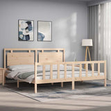 Bed Frame without Mattress Solid Wood Pine 3192181