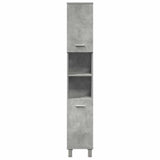 3 Piece Bathroom Furniture Set Concrete Grey Engineered Wood 3324855