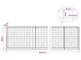 Gabion with 3.5 mm Wire and 10x10 cm Mesh 1050x50x100 cm 3463311