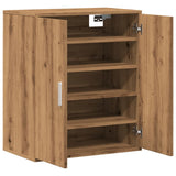 ZNTS Shoe Cabinet Artisan Oak 60x35x70 cm Engineered Wood 856697