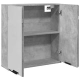Bathroom Mirror Cabinet Concrete Grey 64x20x66.5 cm Engineered Wood 856939