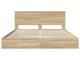 Storage Bed with Drawer Sonoma Oak 150 x 200 cm Engineered Wood 3411196