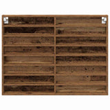 Display Cabinet Wall-Mounted Old Wood 100 x 8.5 x 75 cm 869186
