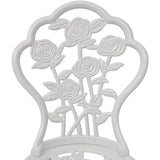 Bistro Chairs 2 pcs Cast Aluminium White 43176