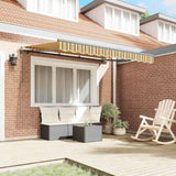 Retractable Awning Yellow 350 x 200 cm Fabric 3329708