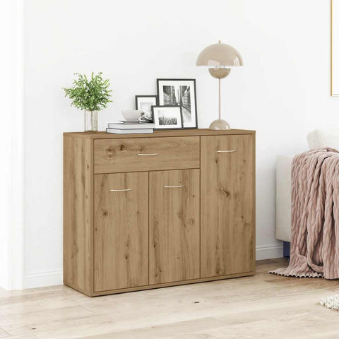 ZNTS Sideboard Artisan Oak 88x30x70 cm Engineered Wood 861141