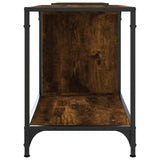 TV Cabinet Smoked Oak 203x37x50 cm Engineered Wood 837609