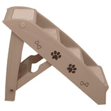 Folding Dog Stairs Brown 62x40x49.5 cm 170986
